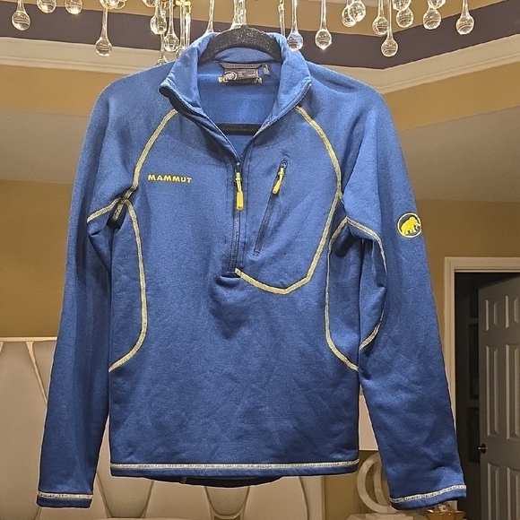Mammut Blue Pullover with Yellow Accents - Picture 3 of 14